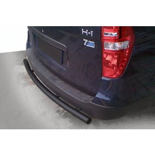 Aizmugurējais aizsargstienis AK002 Black (nerūsējošais tērauds) Hyundai H300, H1, Starex 2008–2020