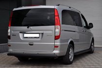 Mercedes Viano 2004–2014 Aizmugurējais aizsargstienis AK002 Black (nerūsējošais tērauds) foto 6