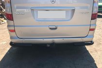 Mercedes Viano 2004–2014 Aizmugures stūra aizsargi AK003 Black (2 gab., nerūsējošais tērauds) foto 6