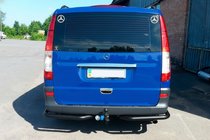 Mercedes Viano 2004–2014 Aizmugures stūra aizsargi AK003 Black (2 gab., nerūsējošais tērauds) foto 9