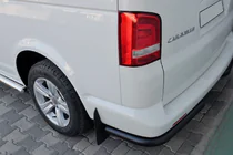 Volkswagen T5 Transporter 2003–2010 Aizmugures stūra aizsargi AK003 Black (2 gab., nerūsējošais tērauds) foto 5