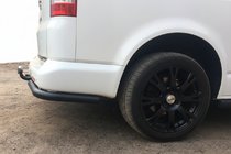 Volkswagen T5 Multivan 2003–2010 Aizmugures stūra elementi AK003 Black (2 gab., nerūsējošais tērauds) foto 2