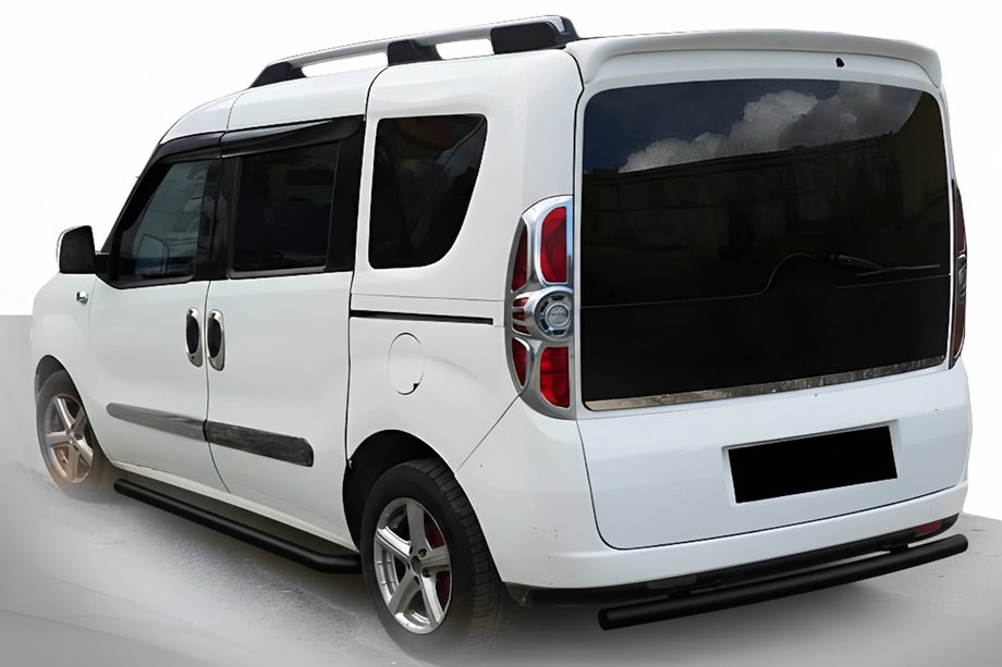 Opel Combo 2012–2018 Aizmugures loks Black (nerūsējošais tērauds) Image