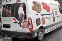 Opel Movano 2010–2021 Aizmugures loks Black (nerūsējošais tērauds) foto 3
