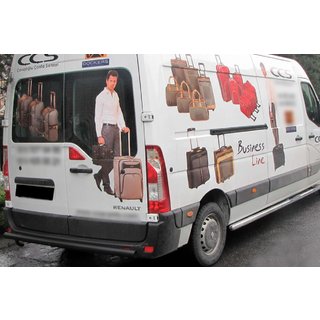 Aizmugures loks Black (nerūsējošais tērauds) Opel Movano 2010–2021 foto 3
