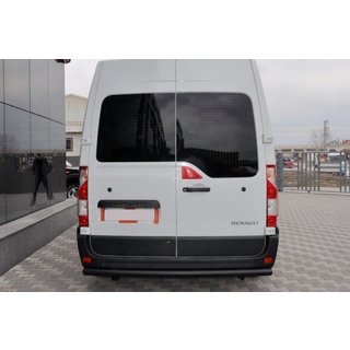 Aizmugures loks Black (nerūsējošais tērauds) Opel Movano 2010–2021 foto 2