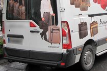 Renault Master 2011–2023 Aizmugures loks Black (nerūsējošais tērauds) foto 2