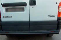 Renault Master 2011–2023 Aizmugures loks Black (nerūsējošais tērauds) foto 3