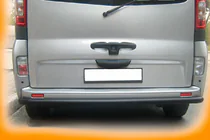 Opel Vivaro 2001–2015 Aizmugures aizsargstienis AK002 Black (nerūsējošais tērauds) foto 4