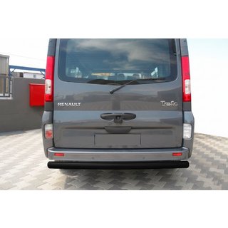 Aizmugures aizsargstienis AK002 Black (nerūsējošais tērauds) Opel Vivaro 2001–2015 foto 1