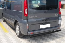 Renault Trafic 2001–2015 Aizmugures aizsargstienis AK002 Black (nerūsējošais tērauds) foto 2