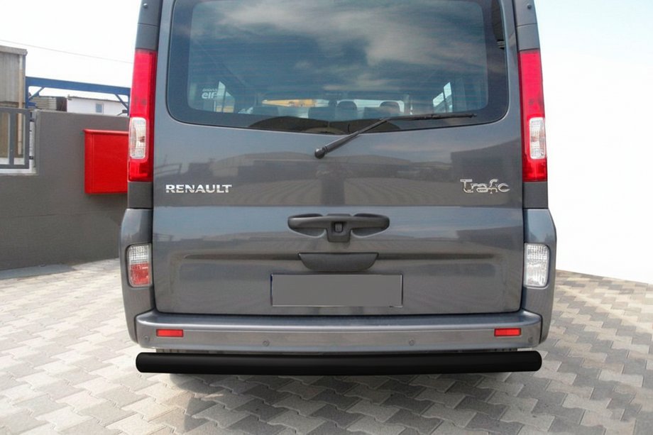 Renault Trafic 2001–2015 Aizmugures aizsargstienis AK002 Black (nerūsējošais tērauds) Image