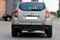 Dacia Duster 2008–2018 Aizmugures taisnā aizsargstienis Black (nerūsējošais tērauds) foto 1