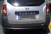 Dacia Duster 2008–2018 Aizmugures taisnā aizsargstienis Black (nerūsējošais tērauds) foto 6