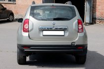 Dacia Duster 2008–2018 Aizmugures taisnā aizsargstienis Black (nerūsējošais tērauds) foto 2