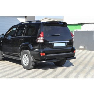 Aizmugures stūra elementi AK003 Black (2 gab., nerūsējošais tērauds) Toyota Land Cruiser Prado 120 2002–2009 foto 3