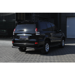 Aizmugures stūra elementi AK003 Black (2 gab., nerūsējošais tērauds) Toyota Land Cruiser Prado 120 2002–2009 foto 4