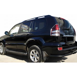 Aizmugures stūra elementi AK003 Black (2 gab., nerūsējošais tērauds) Toyota Land Cruiser Prado 120 2002–2009 foto 1
