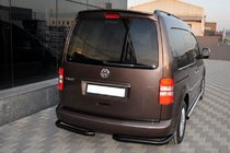 Volkswagen Caddy 2004–2010 Aizmugures stūra elementi AK003 Black (2 gab., nerūsējošais tērauds) foto 2