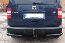 Volkswagen Caddy 2004–2010 Aizmugures stūra elementi AK003 Black (2 gab., nerūsējošais tērauds) foto 3