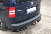 Volkswagen Caddy 2004–2010 Aizmugures stūra elementi AK003 Black (2 gab., nerūsējošais tērauds) foto 5