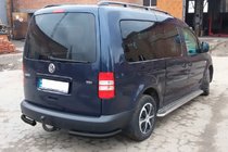 Volkswagen Caddy 2004–2010 Aizmugures stūra elementi AK003 Black (2 gab., nerūsējošais tērauds) foto 6