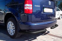 Volkswagen Caddy 2004–2010 Aizmugures stūra elementi AK003 Black (2 gab., nerūsējošais tērauds) foto 7