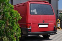 Volkswagen T4 Caravelle/Multivan 1990–2003 Aizmugures stūra elementi AK003 Black (2 gab., nerūsējošais tērauds) foto 3