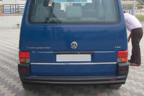 Volkswagen T4 Transporter 1990–2003 Aizmugurējais aizsargstienis AK002 Black (nerūsējošais tērauds) foto 5