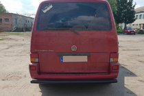 Volkswagen T4 Caravelle/Multivan 1990–2003 Aizmugurējais aizsargstienis AK002 Black (nerūsējošais tērauds) foto 4