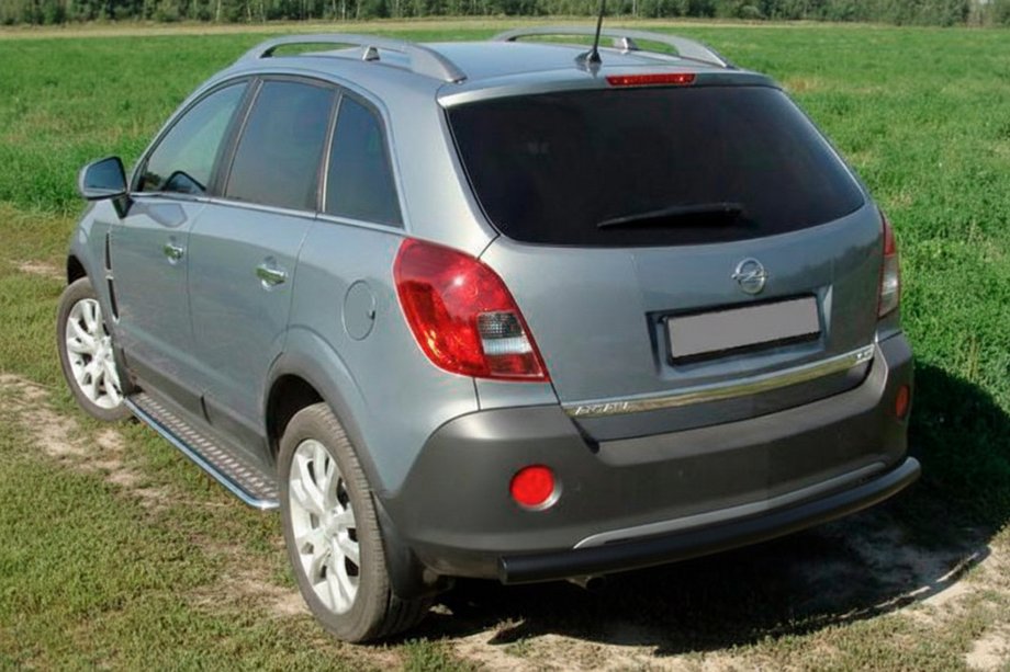 Opel Antara 2006–2017 Aizmugurējais aizsargstienis AK002 Black (nerūsējošais tērauds) Image