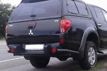 Mitsubishi L200 2006–2015 Aizmugures stūri AK003 Black (2 gab., nerūsējošais tērauds) foto 1