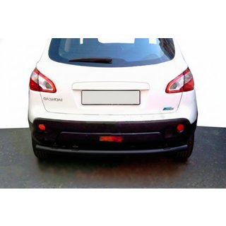 Aizmugures taisnā aizsargstienis Black (nerūsējošais tērauds) Nissan Qashqai 2007–2010 foto 1