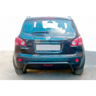 Aizmugurējais aizsargloks AK007 Black (nerūsējošais tērauds) Nissan Qashqai 2007–2010 foto 1