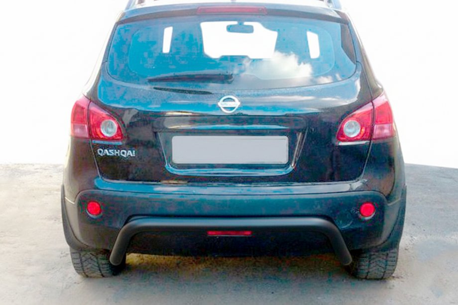 Nissan Qashqai 2007–2010 Aizmugurējais aizsargloks AK007 Black (nerūsējošais tērauds) Foto 1