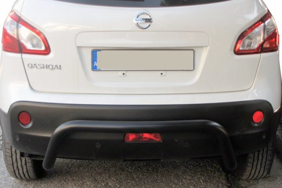 Nissan Qashqai 2007–2010 Aizmugurējais aizsargloks AK007 Black (nerūsējošais tērauds) Foto 2