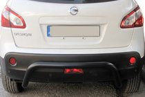 Nissan Qashqai 2010–2014 Aizmugurējā aizsargstīpa AK007 Black (nerūsējošais tērauds) foto 2