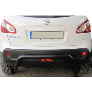 Aizmugurējā aizsargstīpa AK007 Black (nerūsējošais tērauds) Nissan Qashqai 2010–2014 foto 2