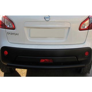 Aizmugures taisnā aizsargstienis Black (nerūsējošais tērauds) Nissan Qashqai 2010–2014 foto 2
