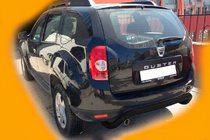 Renault Duster 2008–2017 Aizmugurējais aizsargloks Black (nerūsējošais tērauds) foto 5