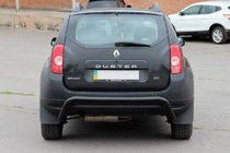 Renault Duster 2008–2017 Aizmugurējais aizsargloks Black (nerūsējošais tērauds) foto 2