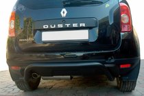 Dacia Duster 2008–2018 Aizmugurējais aizsargloks Black (nerūsējošais tērauds) foto 4