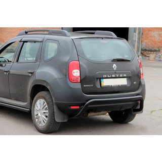 Aizmugurējais aizsargloks Black (nerūsējošais tērauds) Dacia Duster 2008–2018 foto 1