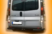 Renault Trafic 2001–2015 Aizmugurējie stūra elementi AK003 Black (nerūsējošais tērauds) foto 3