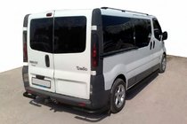 Nissan Primastar 2002–2014 Aizmugurējie stūra elementi AK003 Black (nerūsējošais tērauds) foto 1