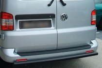 Volkswagen Caddy 2010–2015 Aizmugures loks Black (2 gab., nerūsējošais tērauds) foto 1