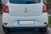 Renault Sandero 2013–2022 Aizmugurējais aizsargstienis AK002 Black (nerūsējošais tērauds) foto 1