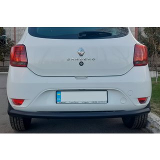 Aizmugurējais aizsargstienis AK002 Black (nerūsējošais tērauds) foto 1