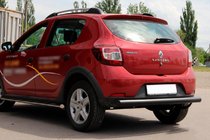 Dacia Sandero 2013–2020 Aizmugurējais aizsargstienis AK002 Black (nerūsējošais tērauds) foto 2