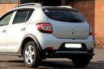 Dacia Sandero 2013–2020 Aizmugurējais aizsargstienis AK002 Black (nerūsējošais tērauds) foto 3
